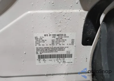 2016 Ford Edge Titanium из США, поврежденный, VIN 2FMPK4K98GBB11394